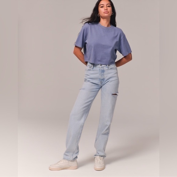 Abercrombie & Fitch Denim - ABERCROMBIE AND FITCH THE DAD HIGH RISE 2LONG